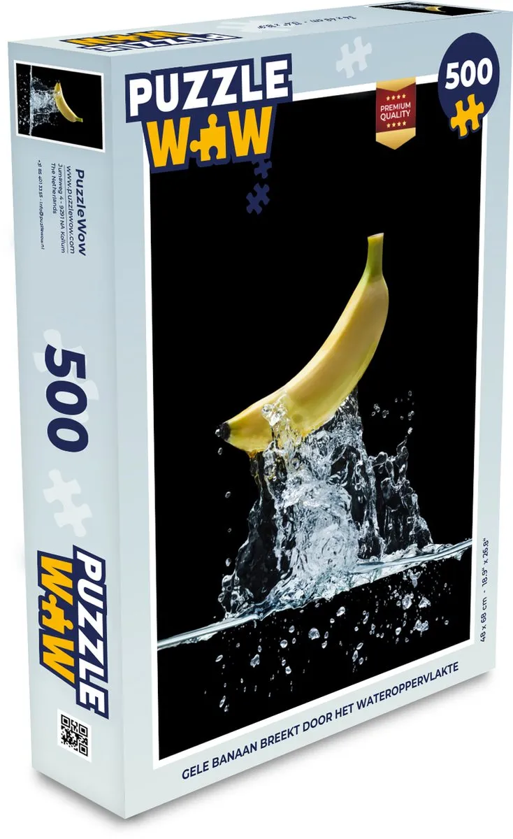 PuzzleWow Banaan Fruit Legpuzzel 500 Stuks - Multicolor