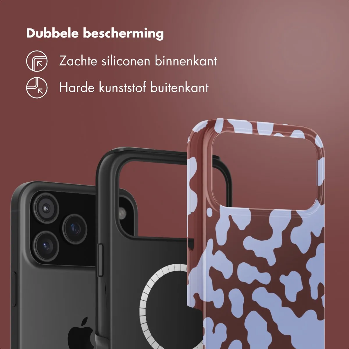 Selencia Hoesje iPhone 17 Pro Max - MagSafe - Moo'd Lavender Glow