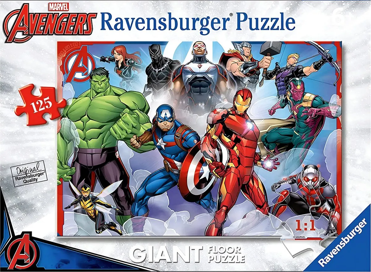 Ravensburger Reuze Marvel Avengers Puzzel 125-delig - Veelkleurig