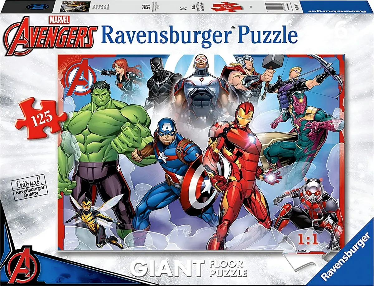Ravensburger Reuze Marvel Avengers Puzzel 125-delig - Veelkleurig