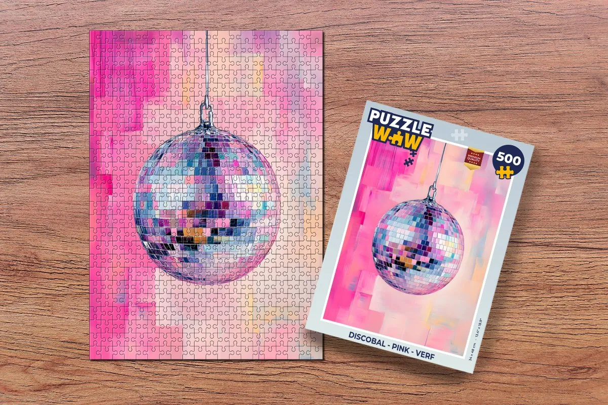 PuzzleWow Discobal Legpuzzel 500 Stuks - 8721375321140