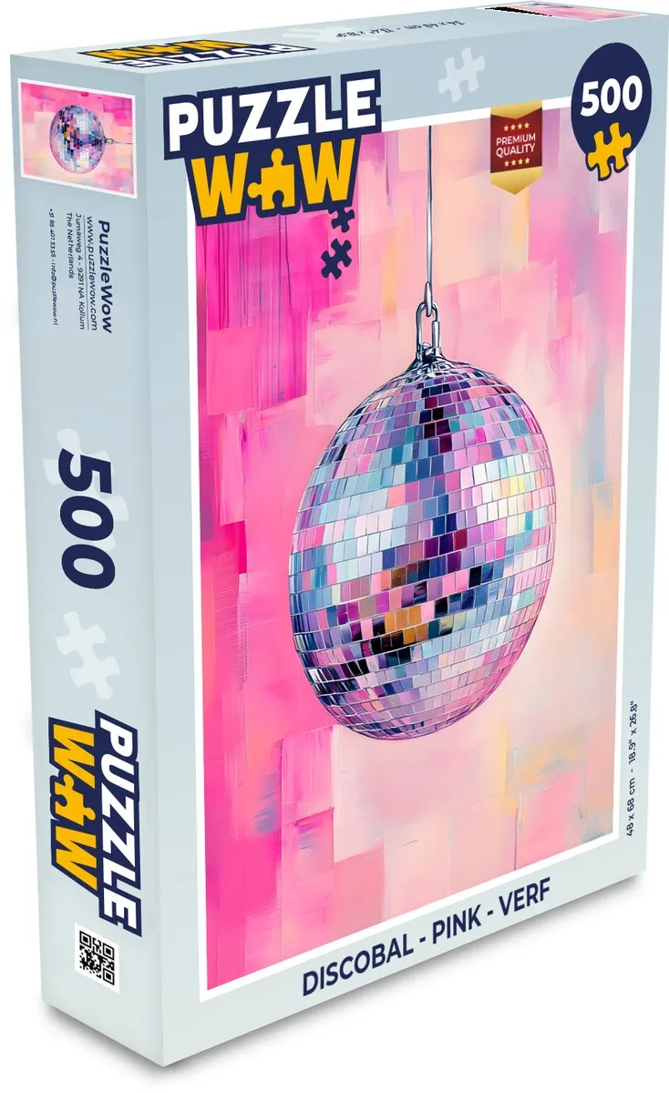 PuzzleWow Discobal Legpuzzel 500 Stuks