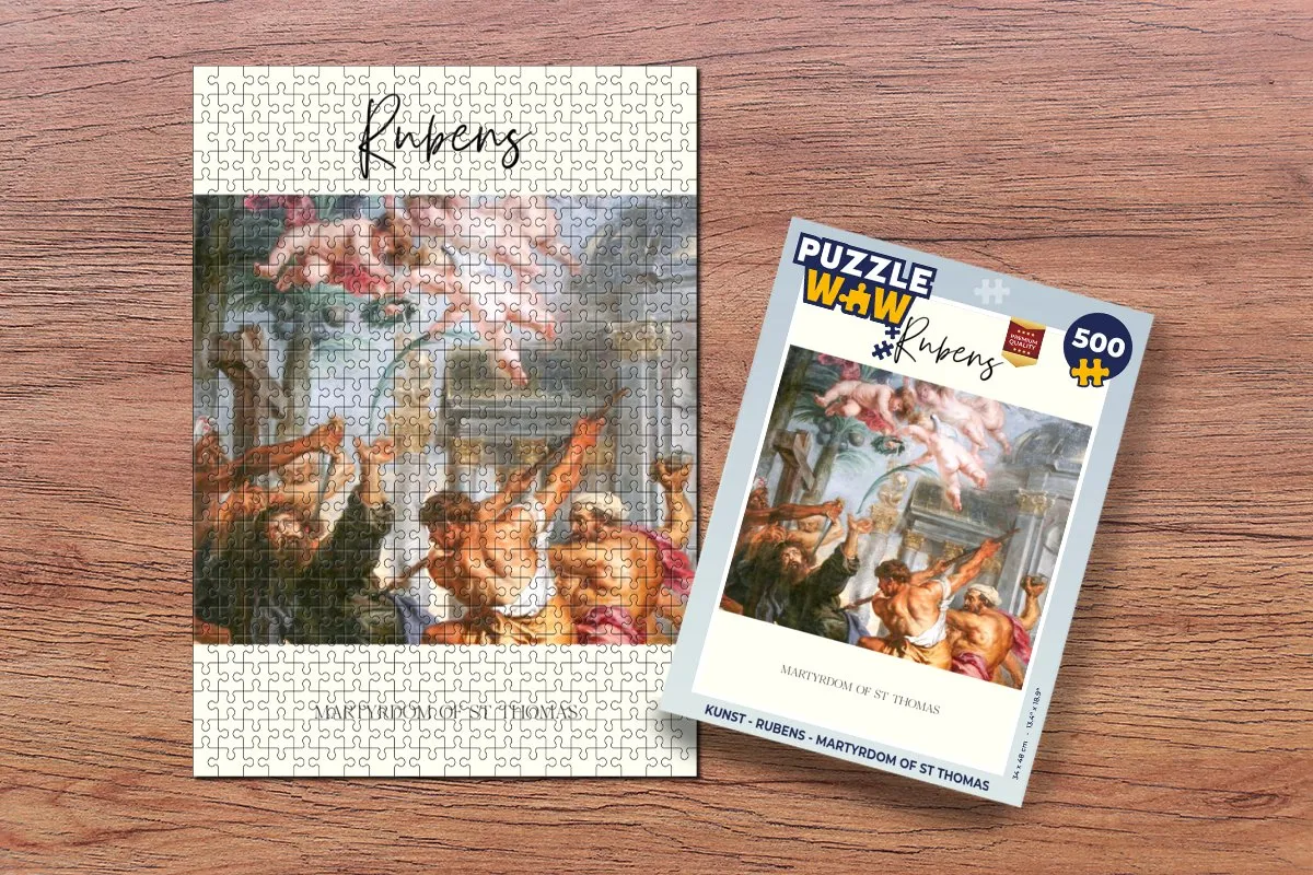 PuzzleWow Rubens Martyrdom of St Thomas Legpuzzel 500 Stuks - Multicolor