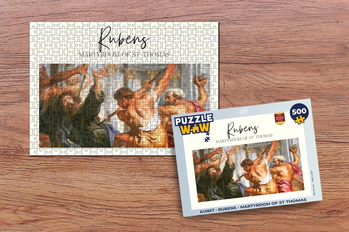 PuzzleWow Rubens Martyrdom of St Thomas Legpuzzel 500 Stuks - Multicolor