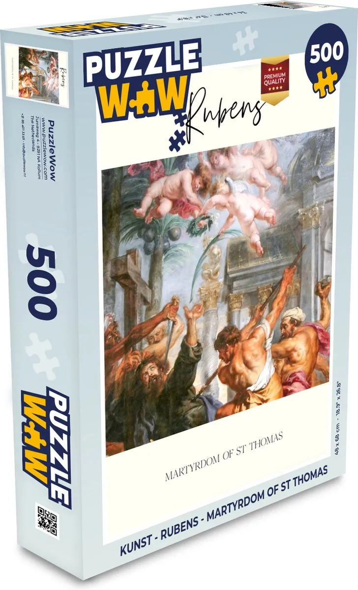 PuzzleWow Rubens Martyrdom of St Thomas Legpuzzel 500 Stuks