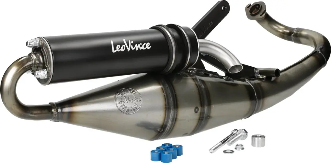 Leovince-uitlaat voor Kymco Agility 50 2-takt scooter, modeljaar 2010 t/m 2017,