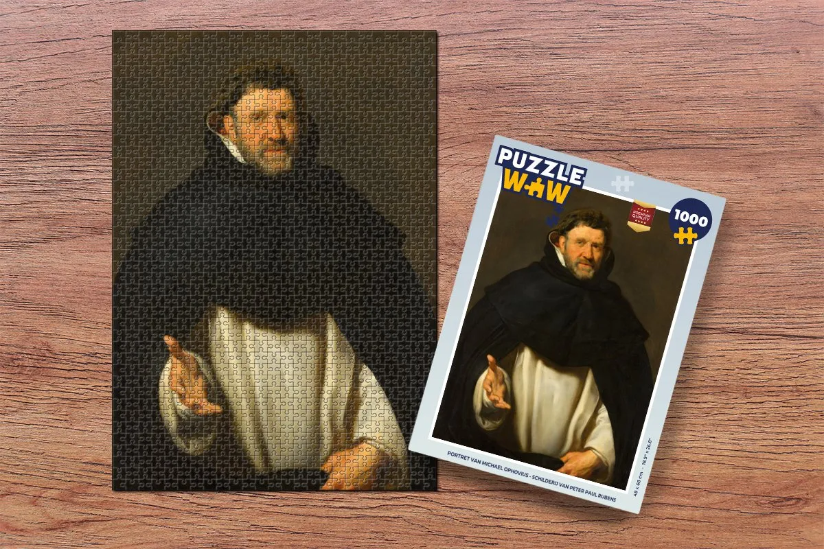 PuzzleWow Rubens Portret Michael Ophovius Legpuzzel 1000 Stuks - Multicolor