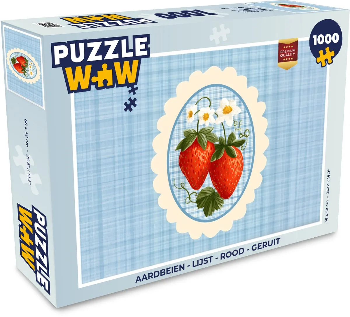 PuzzleWow Aardbeien Legpuzzel 1000 Stuks