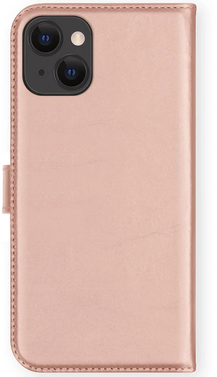 Selencia Hoesje iPhone 13 - Lederen Bookcase Roze - 3 Pasjes