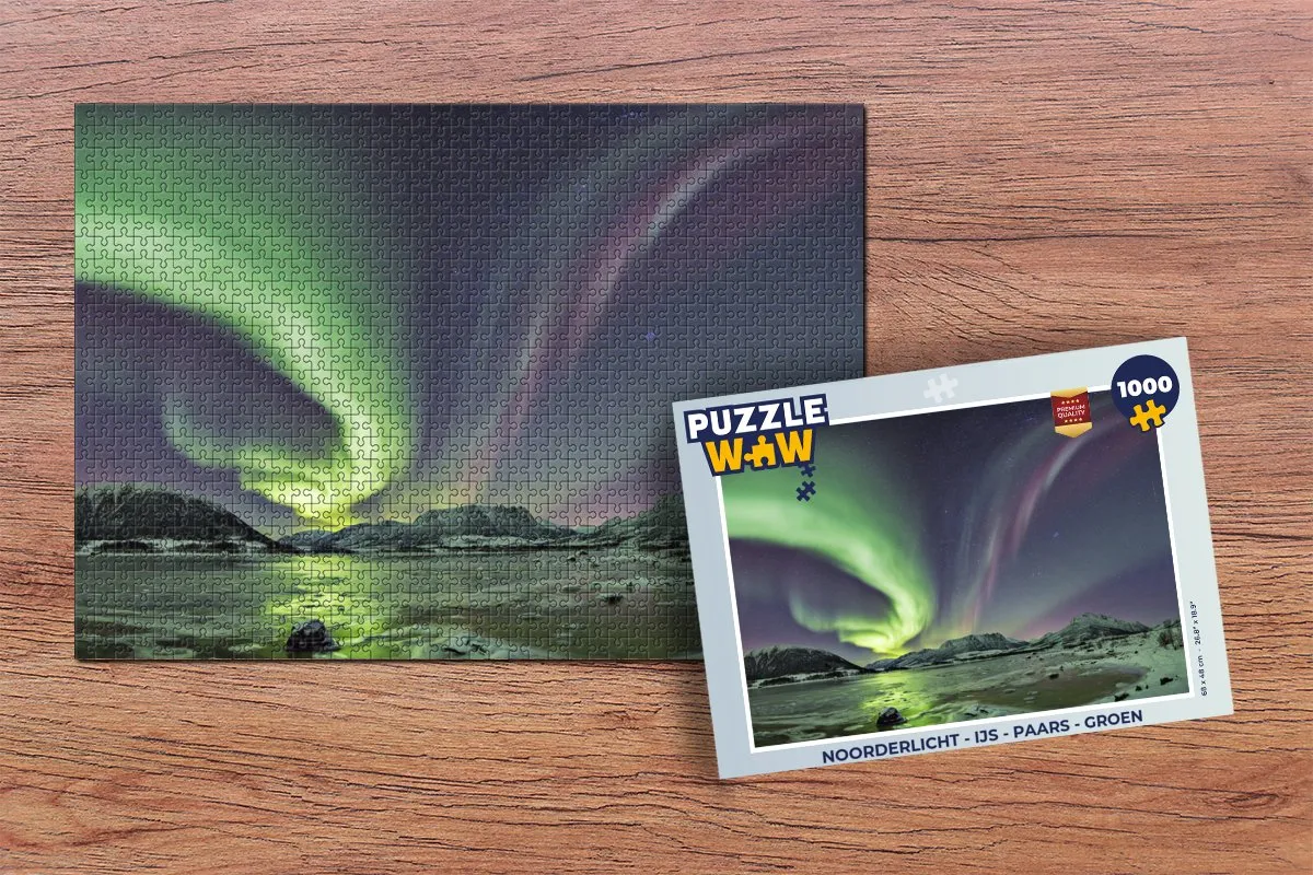 PuzzleWow Noorderlicht Legpuzzel 1000 Stuks - Multicolor