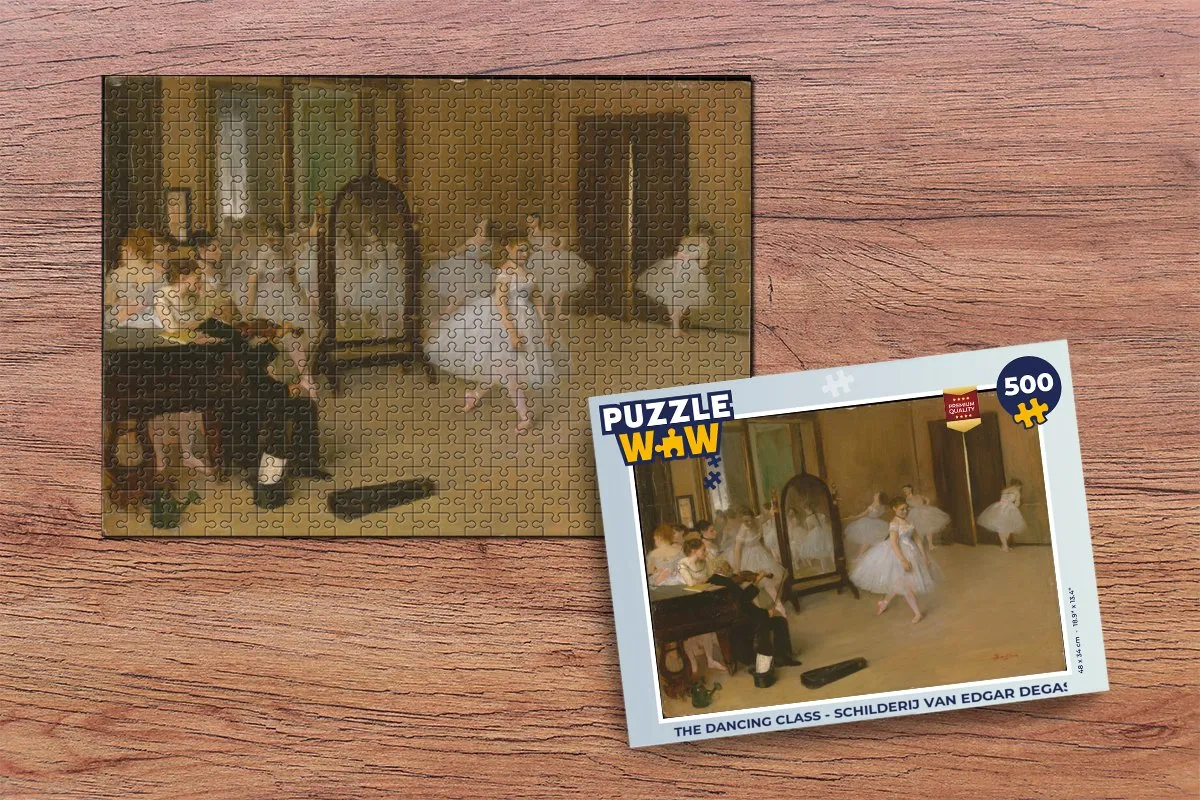 PuzzleWow The Dancing Class Legpuzzel 500 Stuks - Edgar Degas - Multicolor