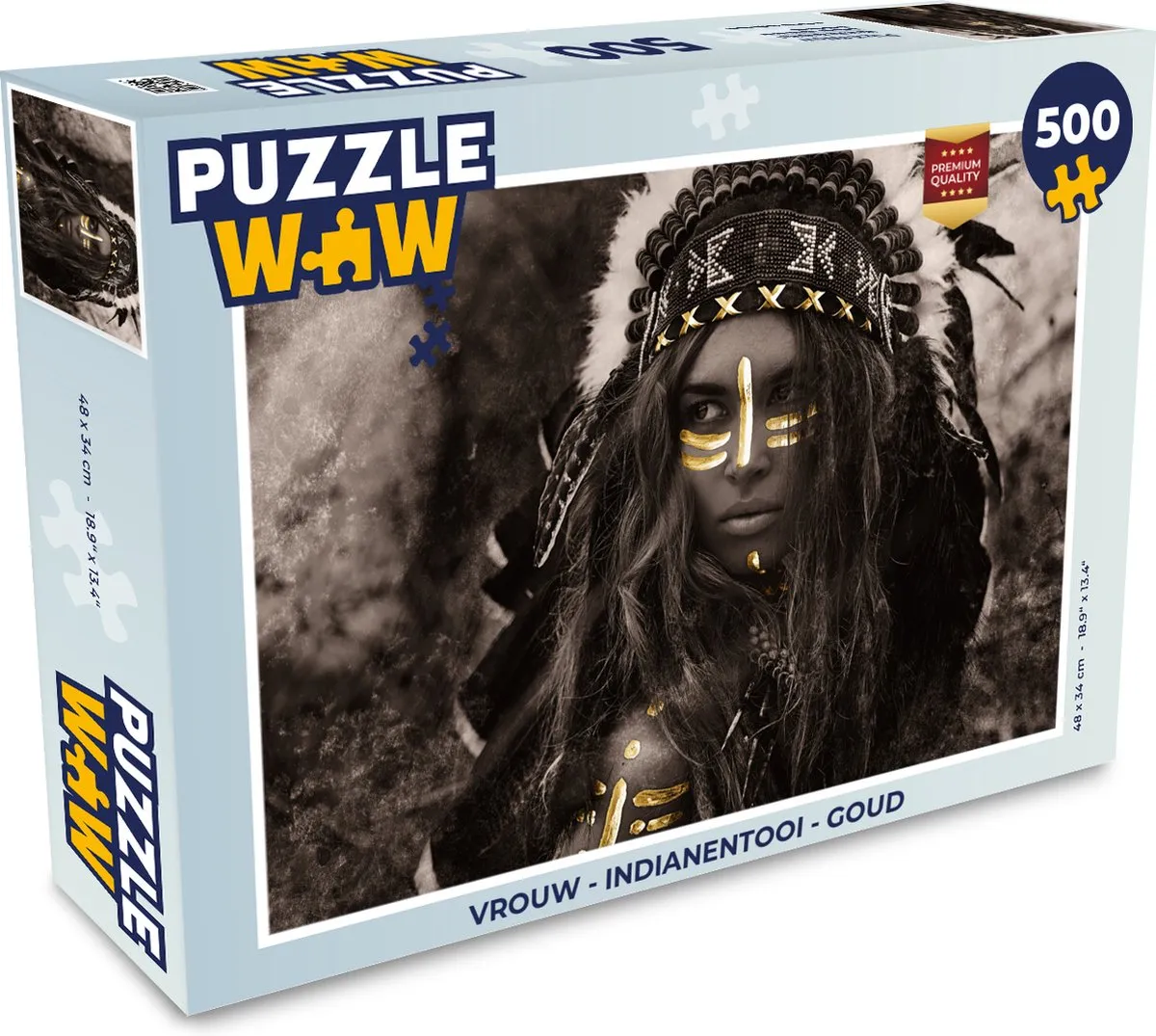 PuzzleWow Indianentooi Legpuzzel 500 Stuks