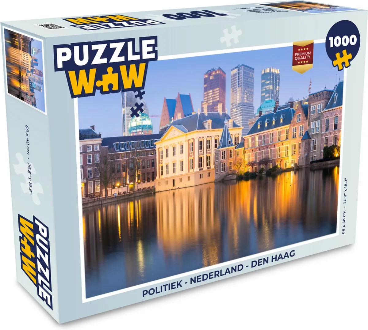 PuzzleWow Legpuzzel Den Haag Politiek Nederland 1000 Stuks