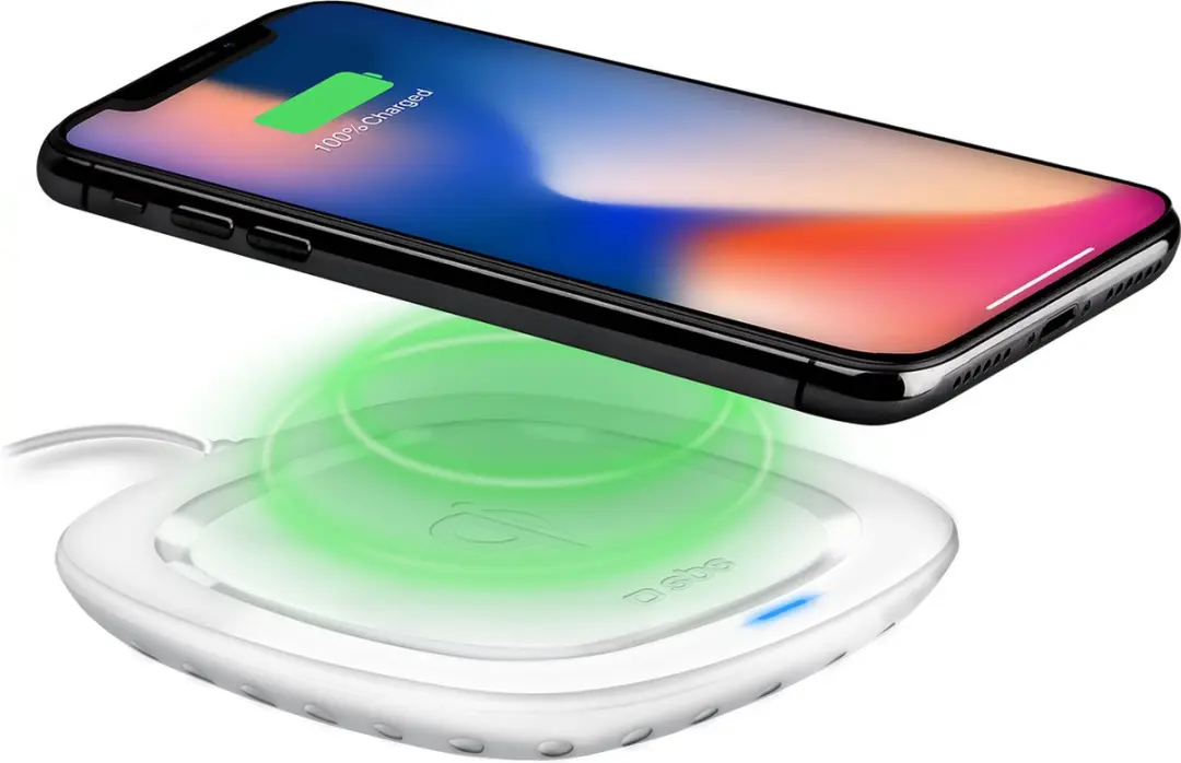 SBS TEWIRELESSQI5WW oplader voor mobiele apparatuur Smartphone Wit Draadloos opl