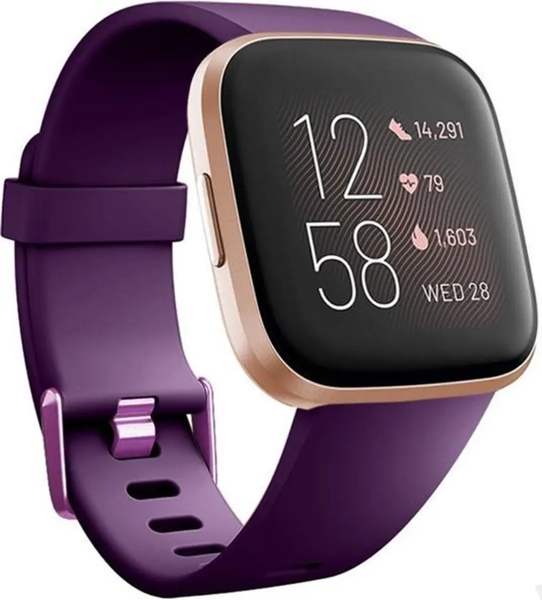 Fitbit Versa silicone band (donkerpaars)