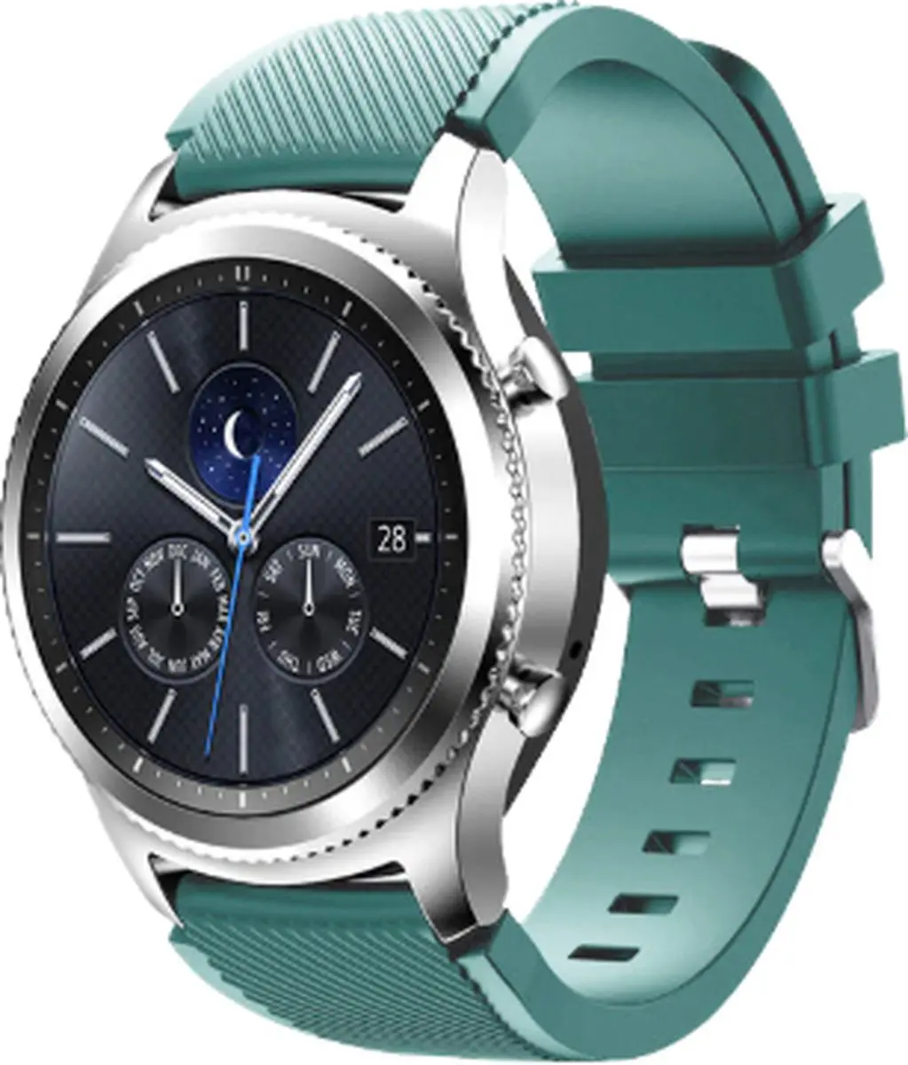 Geschikt voor Samsung Gear S3 siliconen bandje