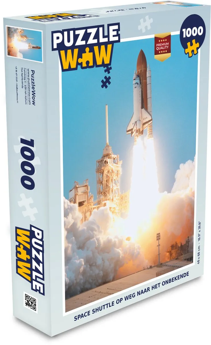 PuzzleWow Space Shuttle Legpuzzel 1000 Stuks