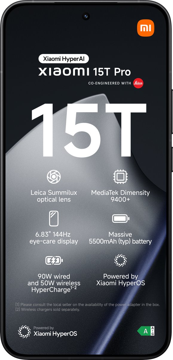 Xiaomi 15T Pro - 12GB/256GB - Zwart