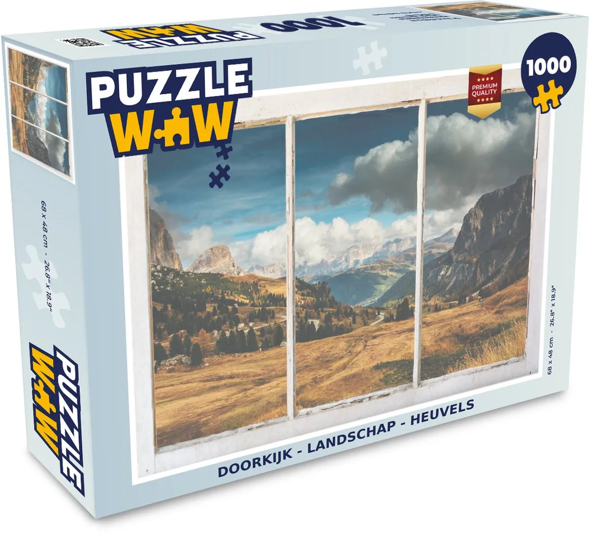 PuzzleWow Doorkijk Landschap Legpuzzel 1000 Stuks