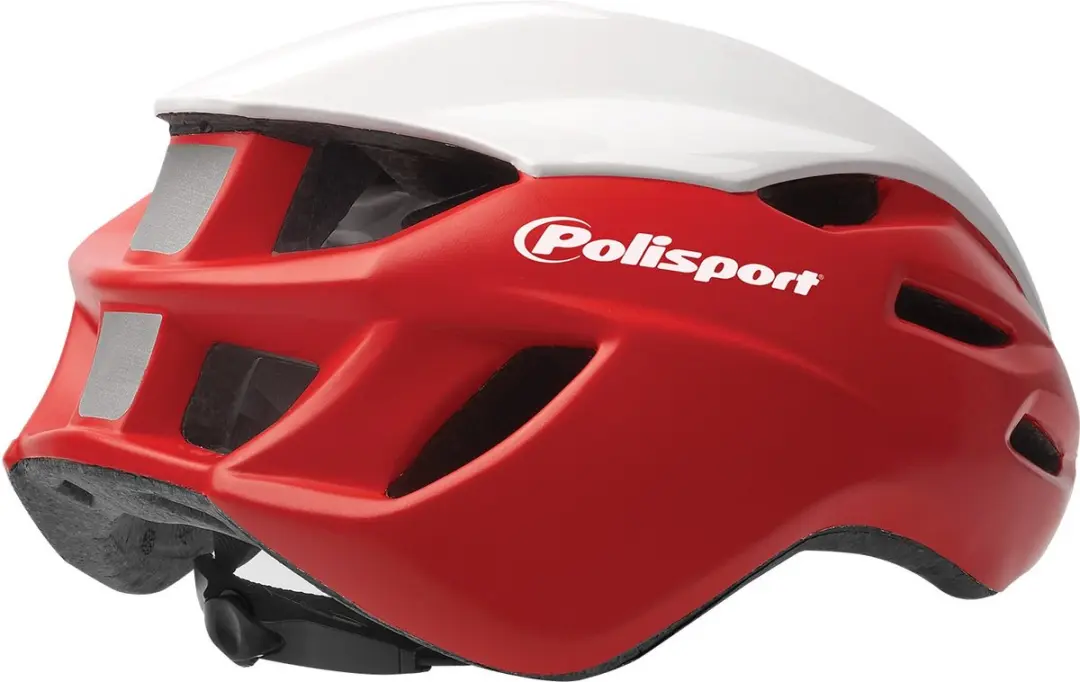 Polisport Aero Road Helm - M/L Rood/Wit/Zwart - afbeelding 5 van 6