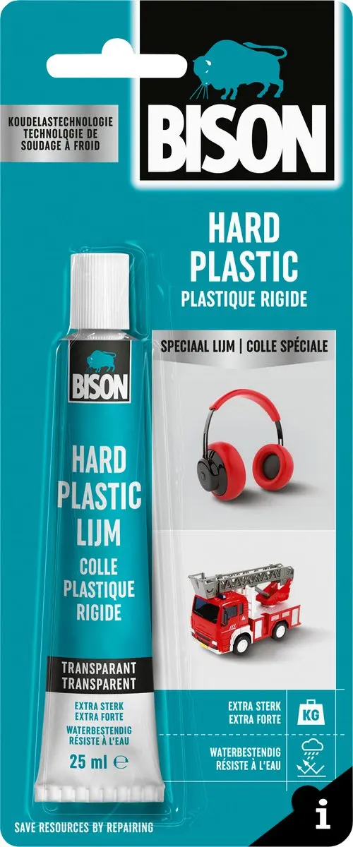 Bison Hard Plastic Lijm 25ml