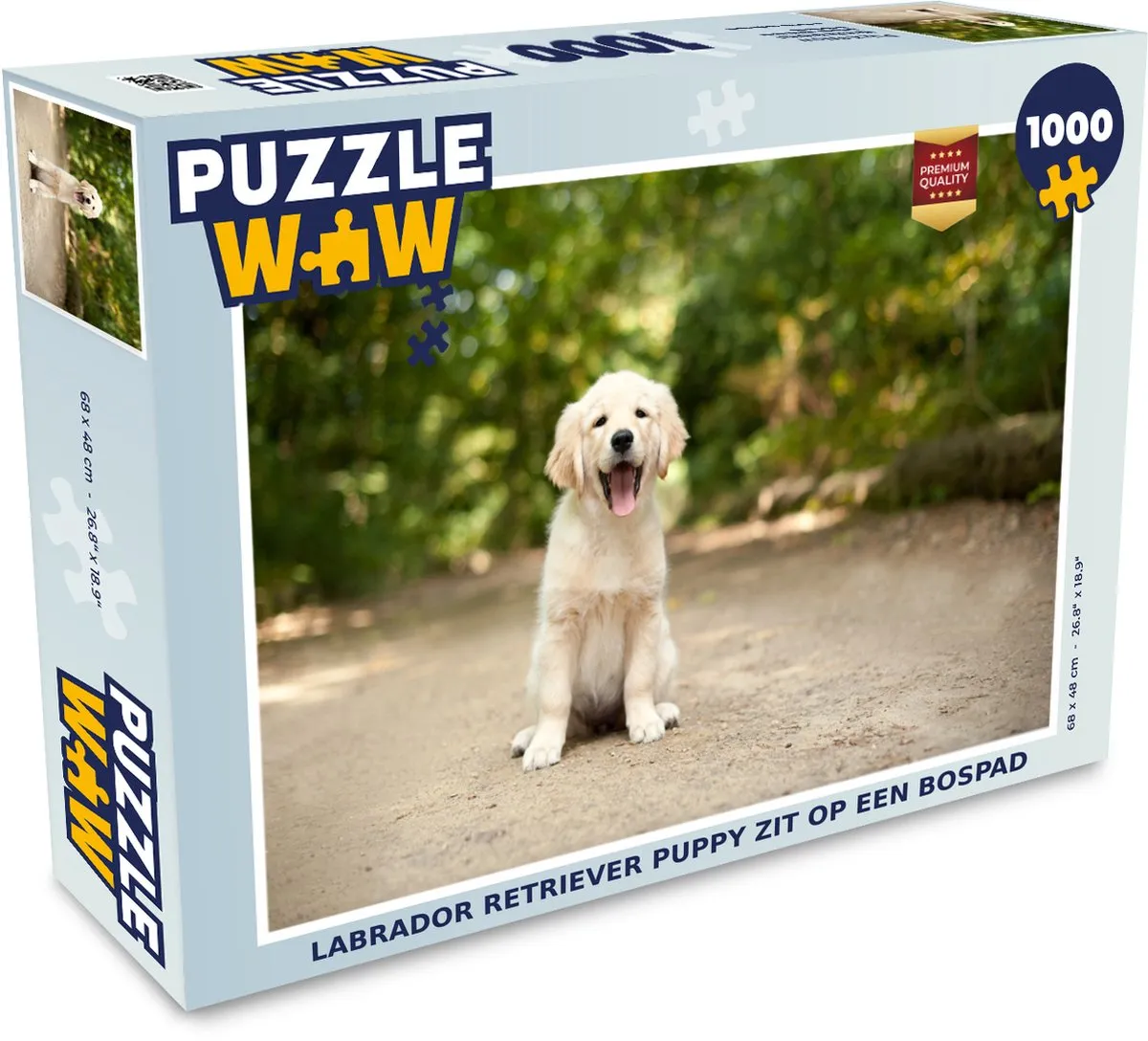 PuzzleWow Labrador Retriever Puzzel 1000 Stuks - Multicolor
