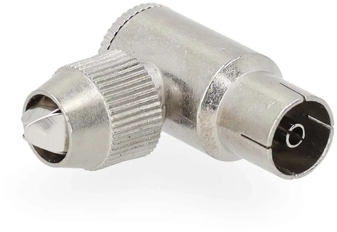 Nedis IEC Coax Connector 75 Ohm 90° Vrouwelijk - 2 Stuks - afbeelding 4 van 4