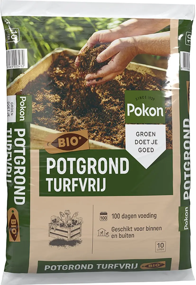 Pokon Bio Turfvrije Potgrond 10L - afbeelding 2 van 6