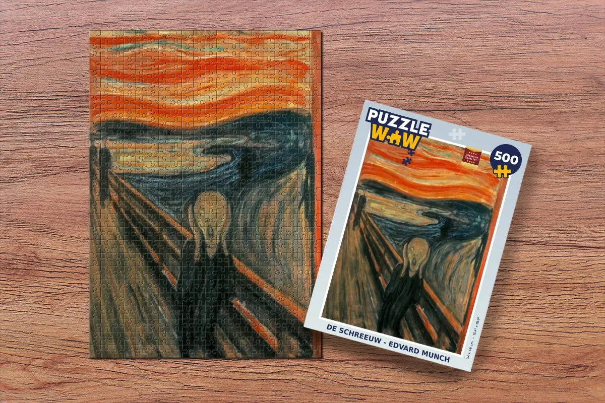 PuzzleWow De Schreeuw Legpuzzel 500 Stuks - Edvard Munch - Multicolor