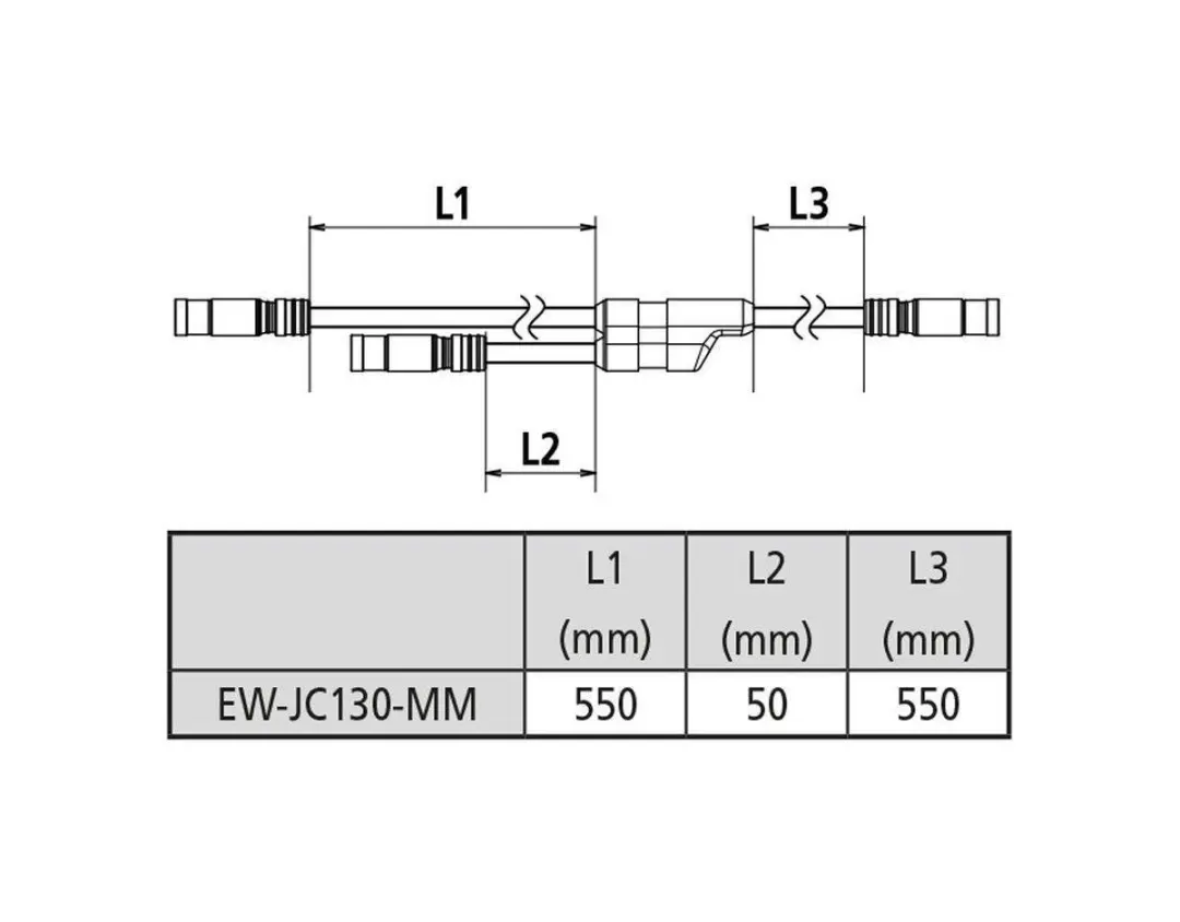 Shimano Di2 E-tube Kabel Ew-jc130 60/110cm - Zwart - afbeelding 3 van 5