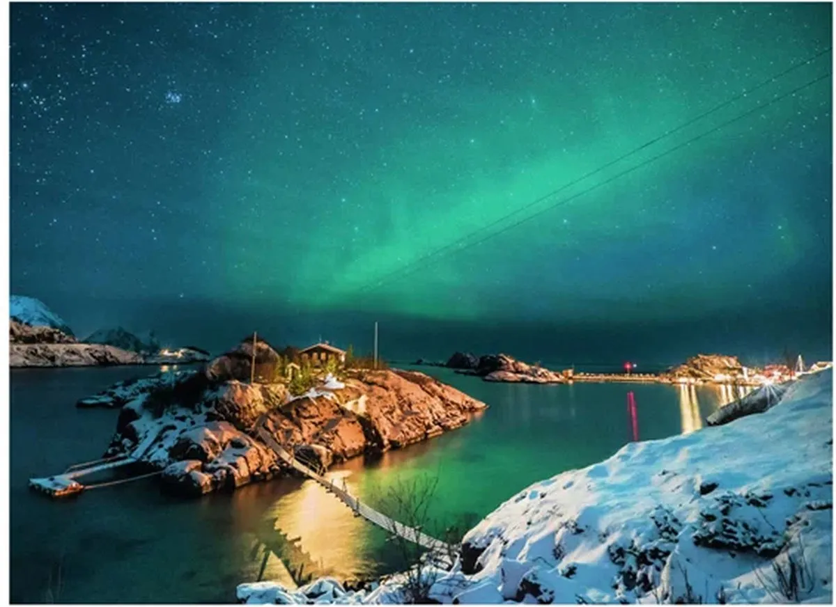 Ravensburger Noorderlicht bij Bergsfjord Legpuzzel 500 Stuks