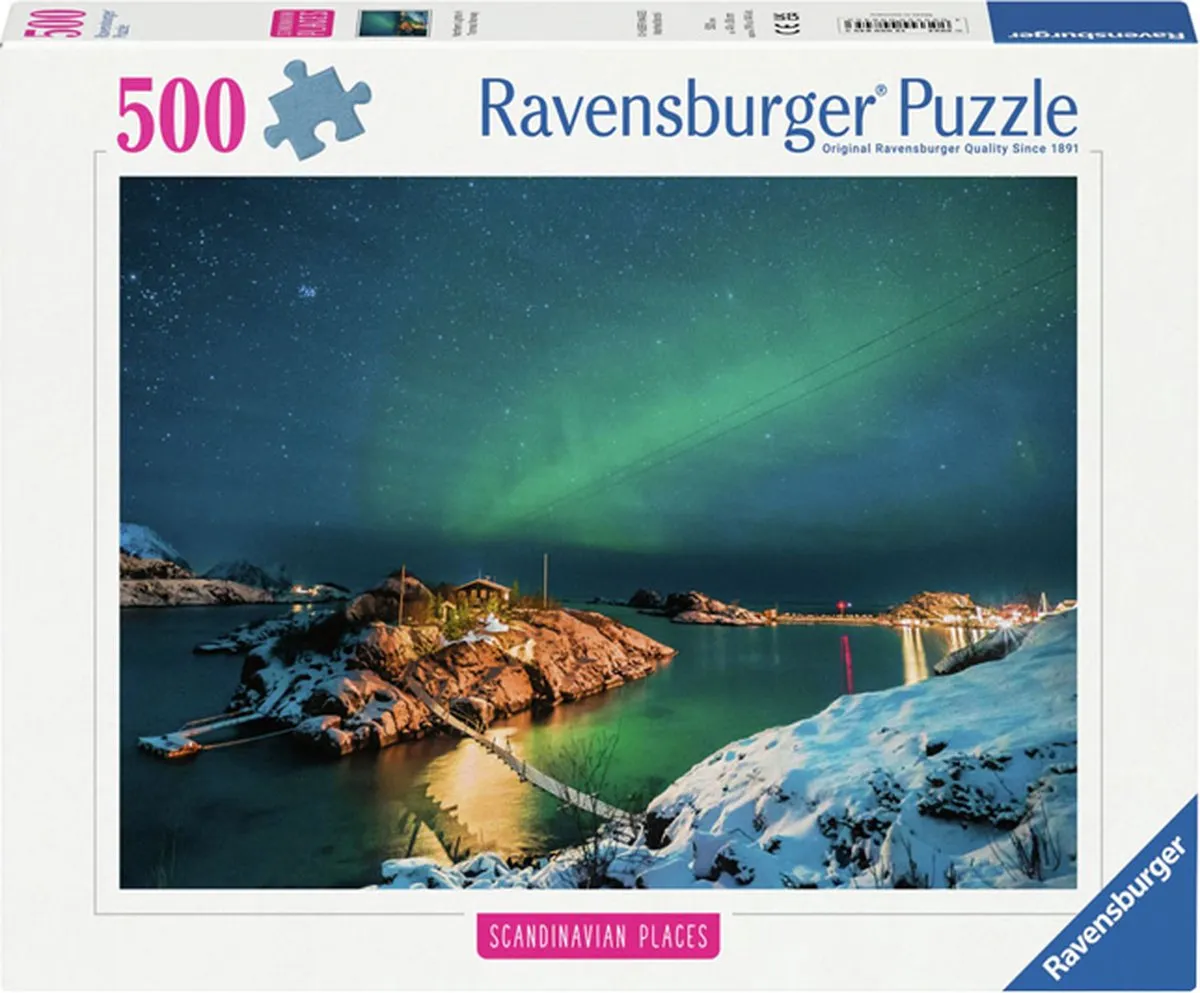 Ravensburger Noorderlicht bij Bergsfjord Legpuzzel 500 Stuks