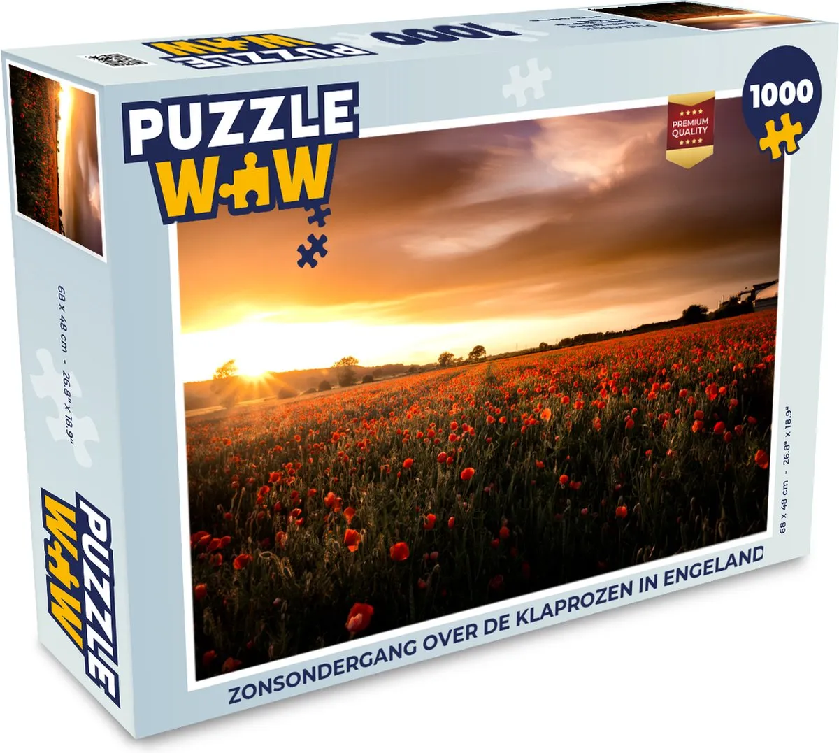 PuzzleWow Legpuzzel Zonsondergang Engeland 1000 Stuks