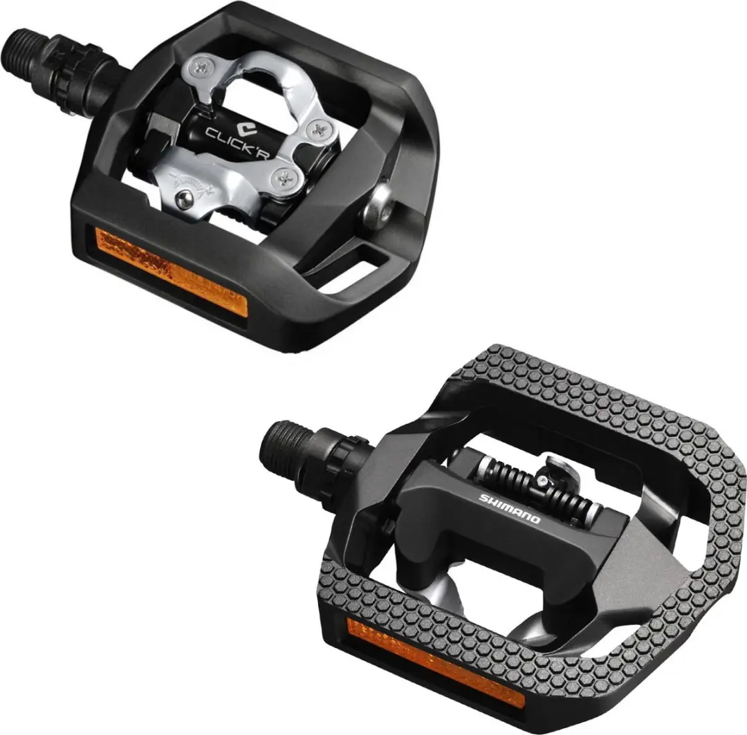 Shimano Click'R T421 SPD Pedalen - met SM-SH56 Schoenplaatjes - Zwart - afbeelding 4 van 6