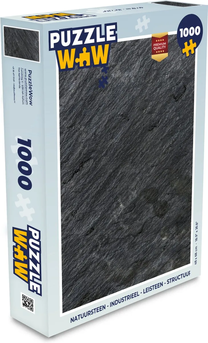 PuzzleWow Industrieel Leisteen Puzzel 1000 Stuks - Multicolor