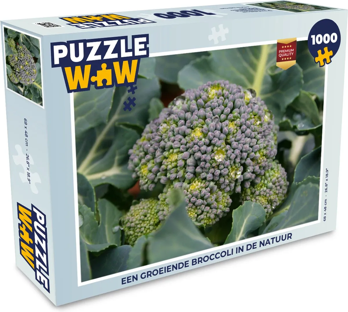 PuzzleWow Groeiende Broccoli Legpuzzel 1000 Stuks