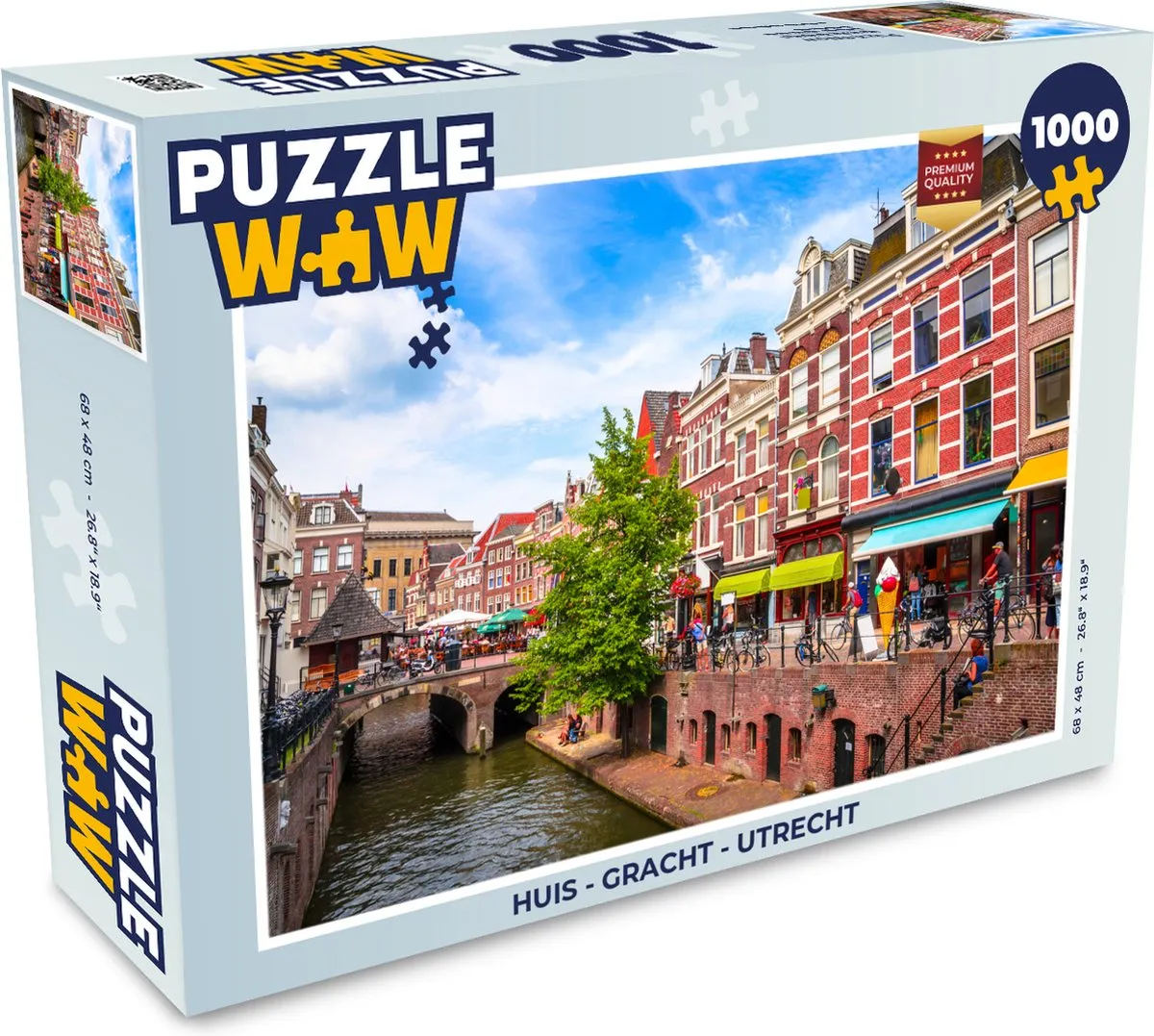 PuzzleWow Gracht Utrecht Legpuzzel 1000 Stuks