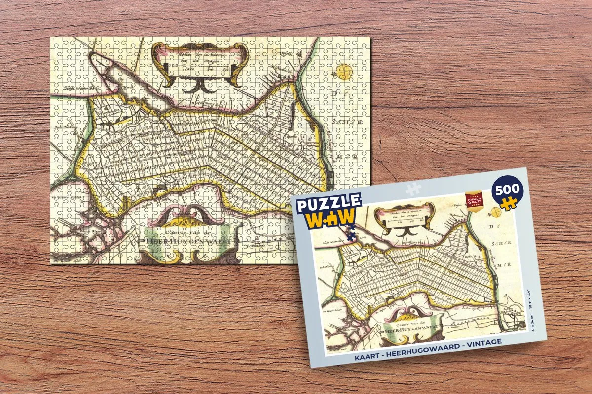 PuzzleWow Vintage Legpuzzel 500 Stuks - Multicolor