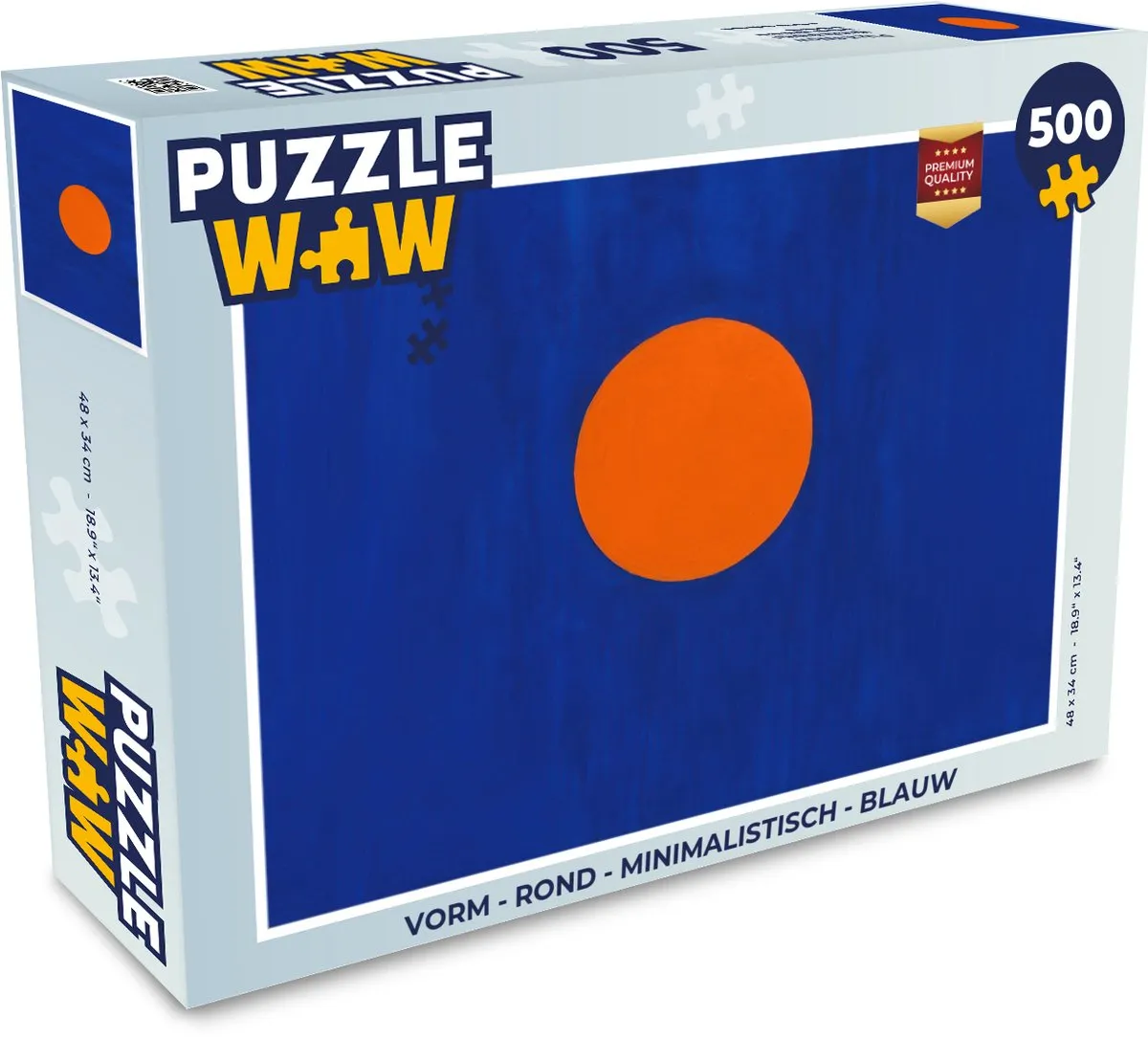 PuzzleWow Minimalistische Ronde Puzzel 500 Stuks