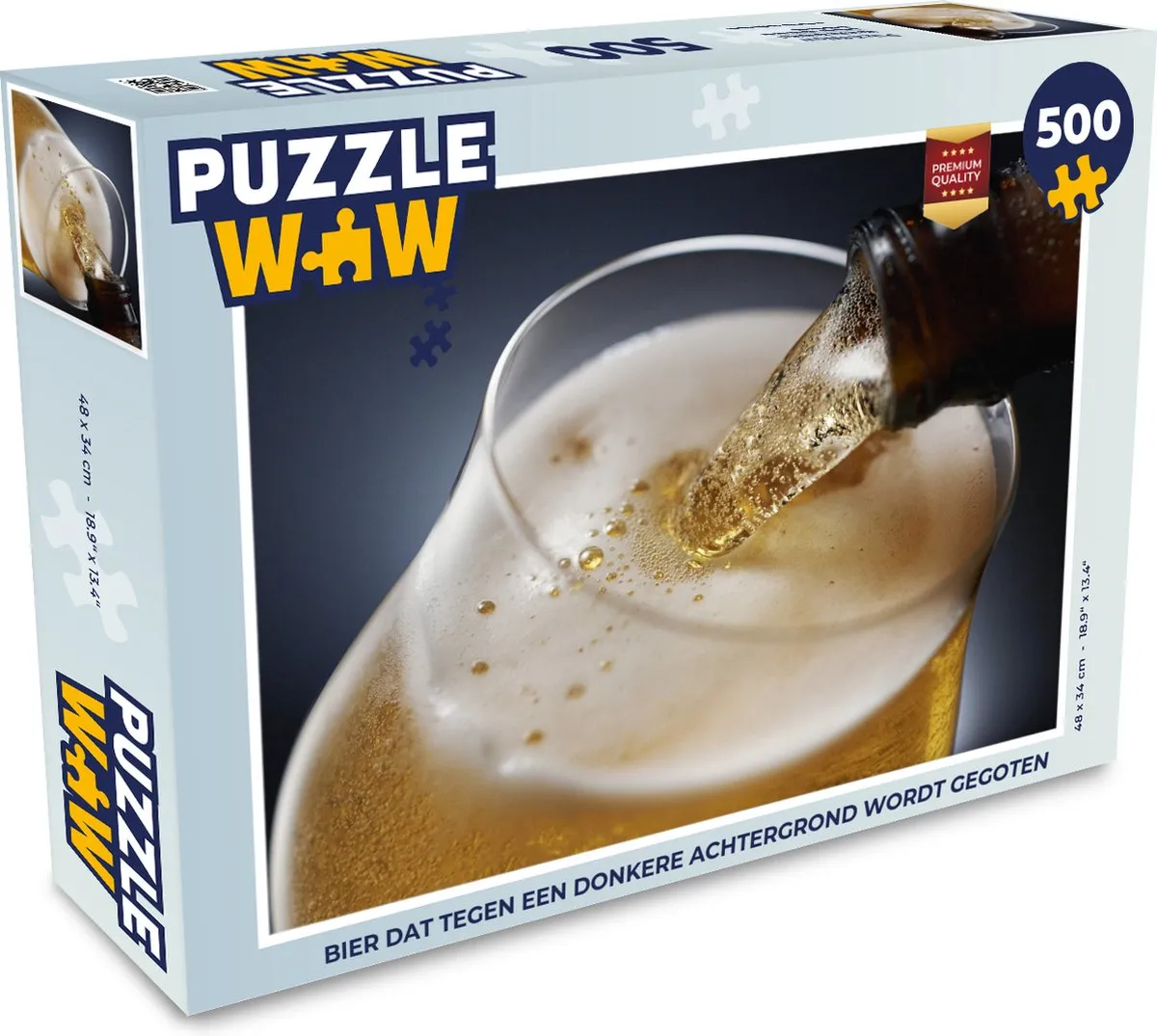 PuzzleWow Bier Puzzel 500 Stuks