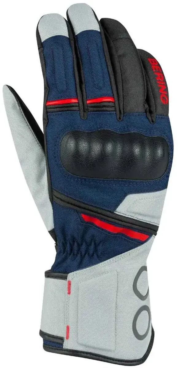 Bering Lady Siberia Handschoenen Grijs Blauw Rood - Maat T7 - Handschoen