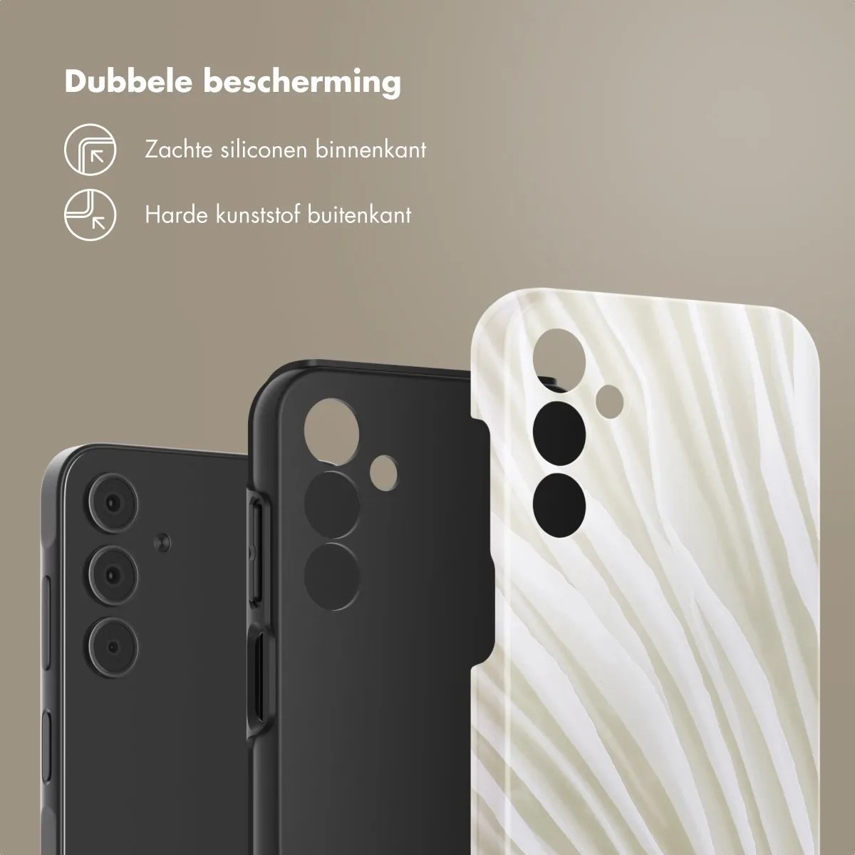 Selencia Hoesje Samsung Galaxy A15 Nature Light Brown
