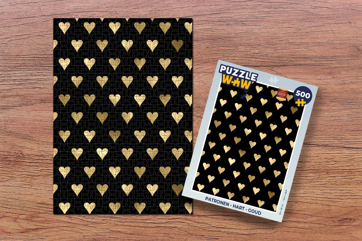PuzzleWow Legpuzzel Hart 500 Stuks - Multicolor