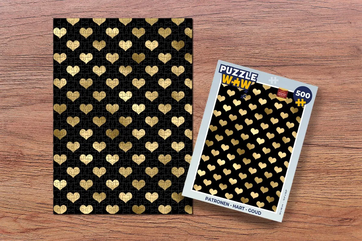 PuzzleWow Legpuzzel Hart 500 Stuks - Multicolor