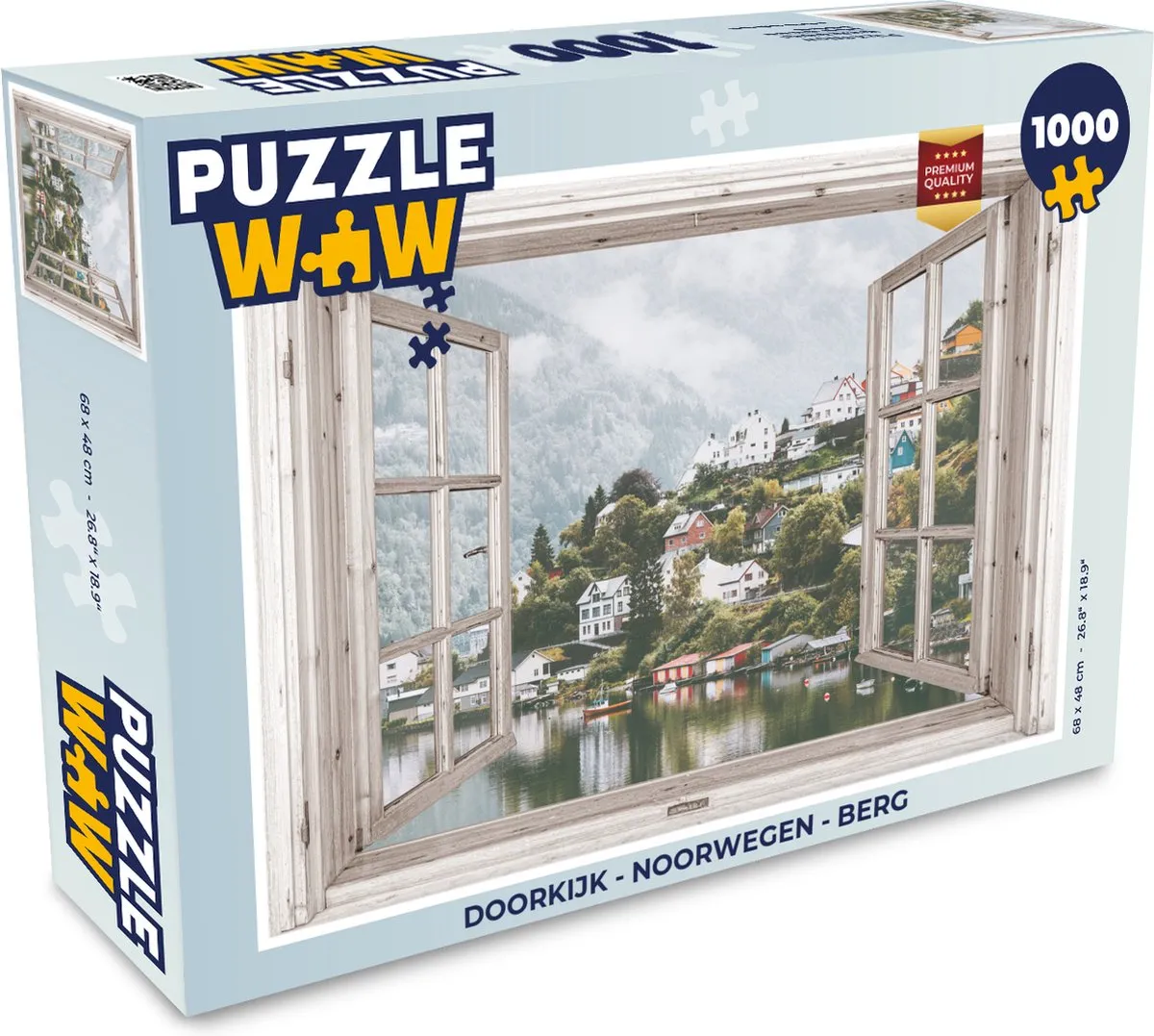 PuzzleWow Noorwegen Berg Legpuzzel 1000 Stuks