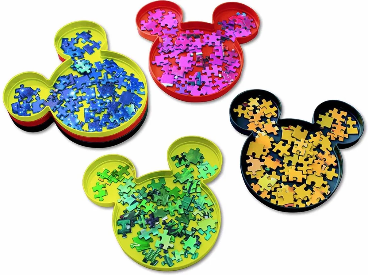 Ravensburger Mickey Mouse Sorteerbakjes - 6 Stuks - Rood/Zwart/Gel - afbeelding 3 van 5