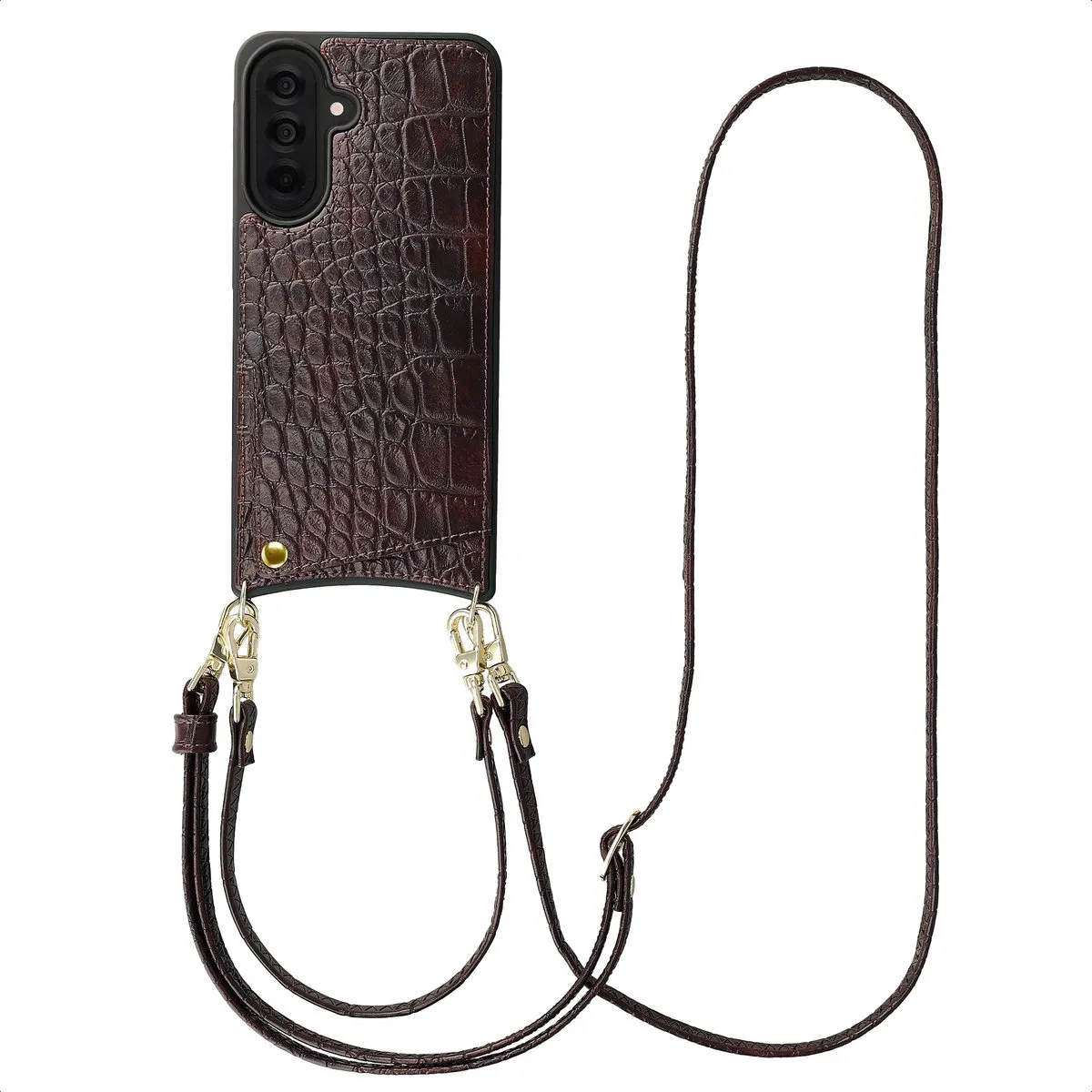 Selencia Croco Backcover Hoesje Samsung Galaxy A37 5G