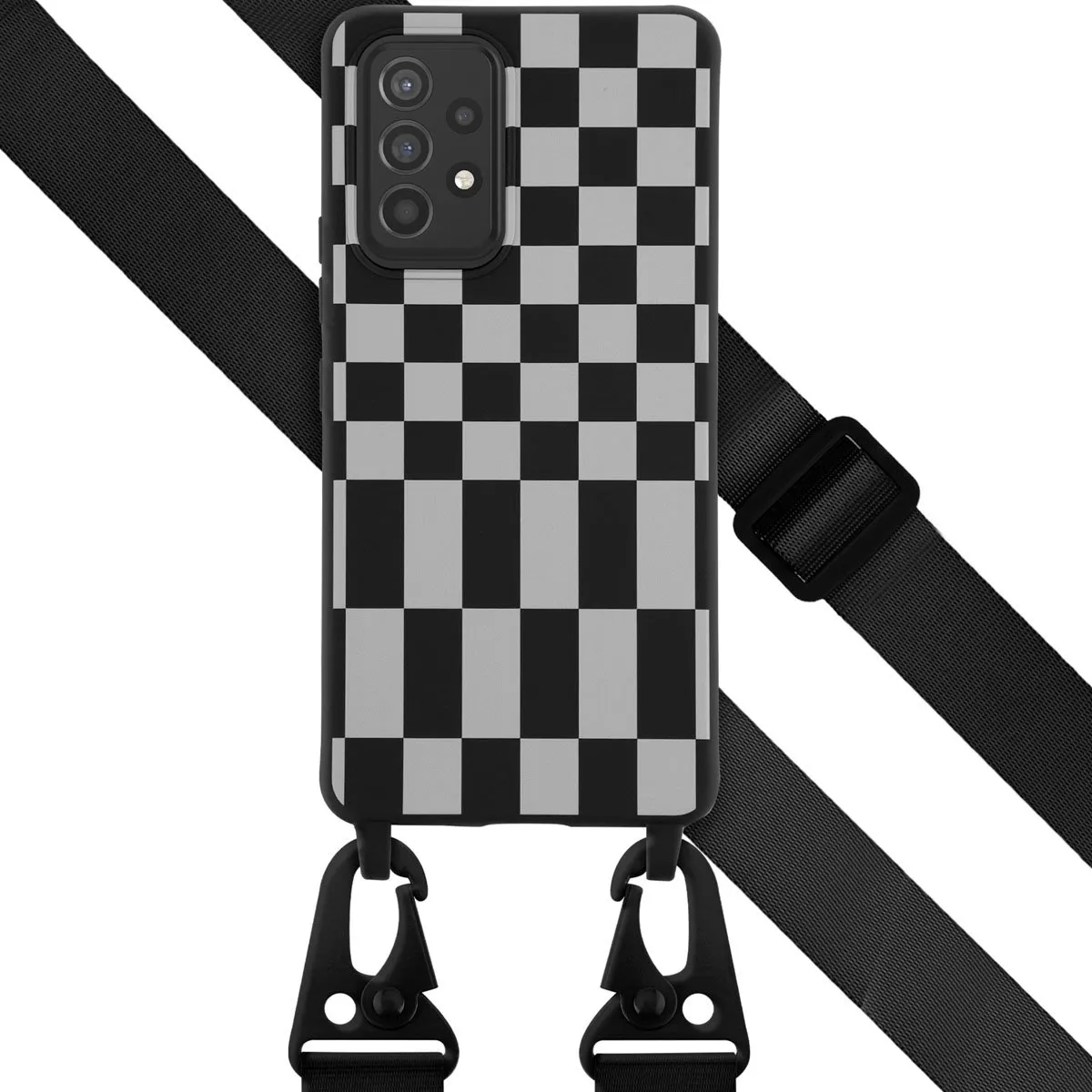 Selencia Hoesje SH00062043 Samsung Galaxy A53 - Irregular Check Black