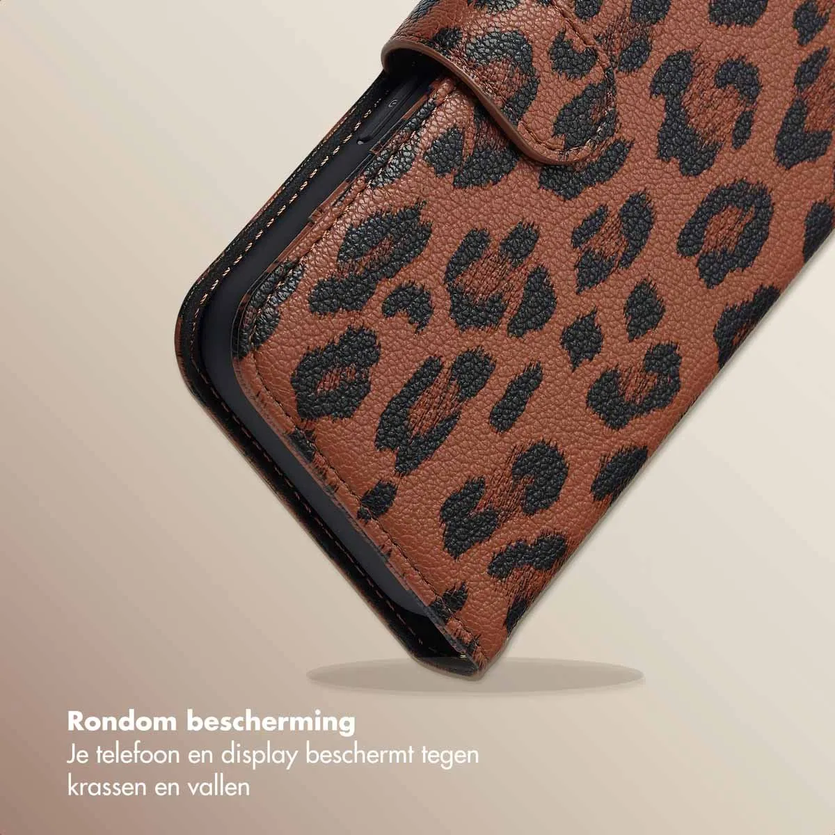 Selencia Hoesje iPhone 16 Sabi Bookcase - Mocha Brown