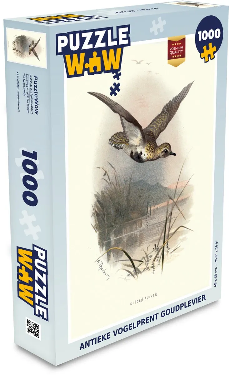 PuzzleWow Antieke Vogelprent Legpuzzel 1000 Stuks